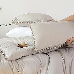 Smoofy Oatmeal Comforter Set King Size 3pcs Boho