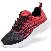 DREAM PAIRS Girls Boys Shoes Kids Lace up Tennis Sparkle Glitter Athletic Running Sneakers