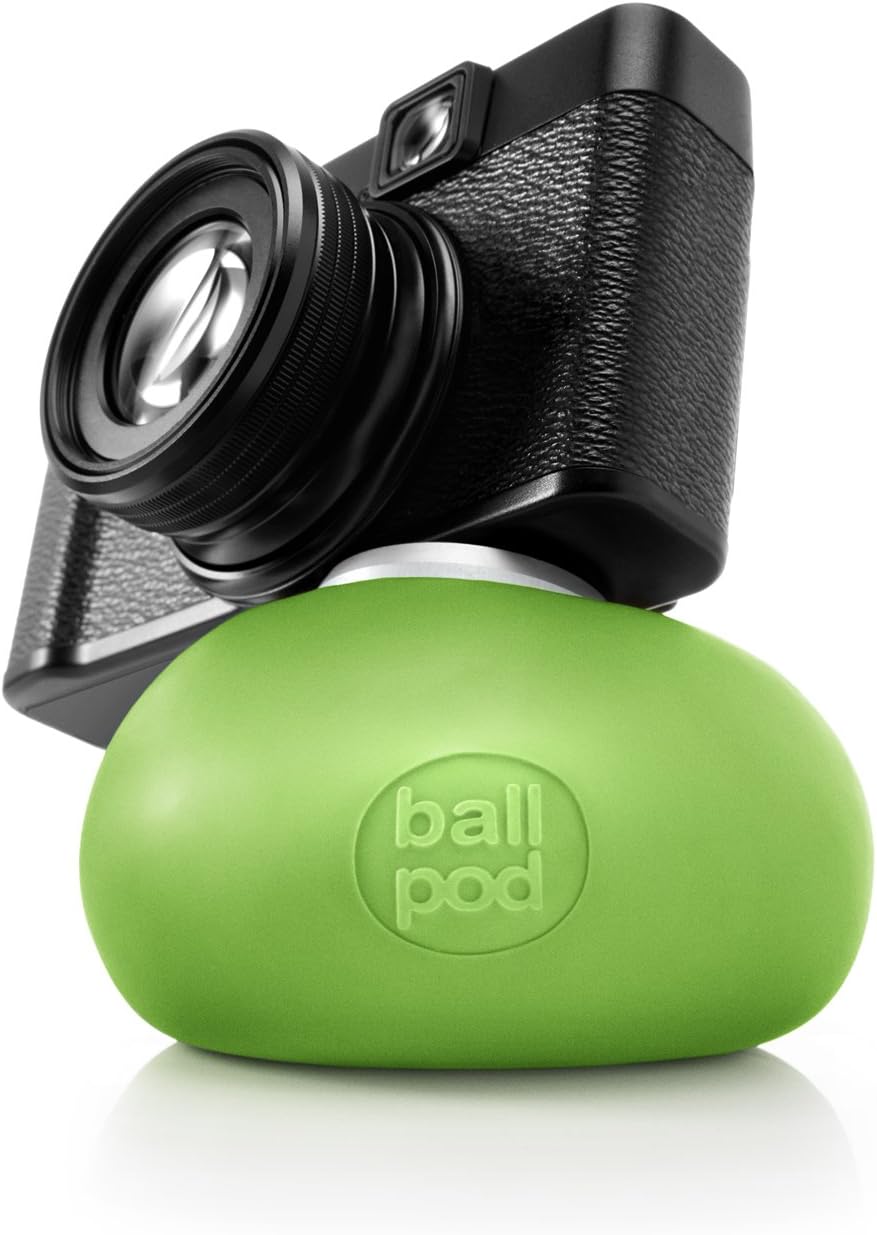 BallPod 8cm Flexible Stand with Tripod Mount for Cameras and Smartphones - Green