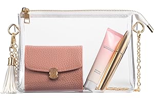 FANGSUN Clear Bag Stadium Approved, Clear Crossbody Purse for Concert, Festival