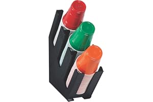 DISPENSE-RITE LID-3BT Three Section Countertop Cup and Lid Organizer
