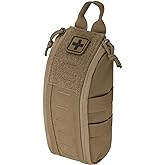 LIVANS Molle First Aid IFAK Pouch, Medical Bag Molle Medical Pouch Tactical Medical EMT Kit Empty Molle Med Kit Quick Release Handle Small Portable Everyday Carry Survival Bag with Cross Patch