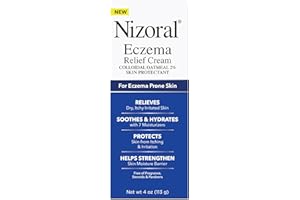 Nizoral Eczema Relief Cream- Relieves Dry, Itchy, Irritated Skin, Soothes and Hydrates with 7 Moisturizers, Colloidal Oatmeal 2%, 4 Fl Oz