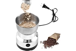 Electric Coffee Grinder - 300ml Mini Spice & Coffee Bean Grinder with 4 Stainless Steel Blades, One-Touch Operation, Fast Gri