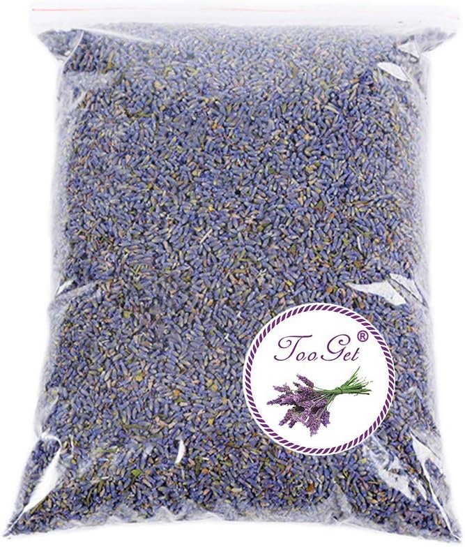 TooGet Fragrant Lavender Buds Natural Dried Flowers Ultra Blue Grade 1 Pound