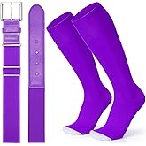 XZQTIVE Baseball Softball Socks and Baseball Softball Belt Combo Set Knee-High Soccer Socks for Kids Youth Adult