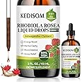 KEDISOM 16 in 1 Liposomal Rhodiola Rosea Tincture 2 Fl Oz - Rhodiola Supplement with Ashwagandha, L-Theanine, Turmeric - Rhodiola Rosea Extract Liquid Drops for Energy, Mood, Relaxation