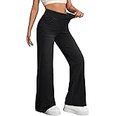 IWD Wide Leg Jeans for Women High Waisted Stretchy Trendy Pull On Jeans Straight Baggy Loose Casual Denim Pants Black, Small