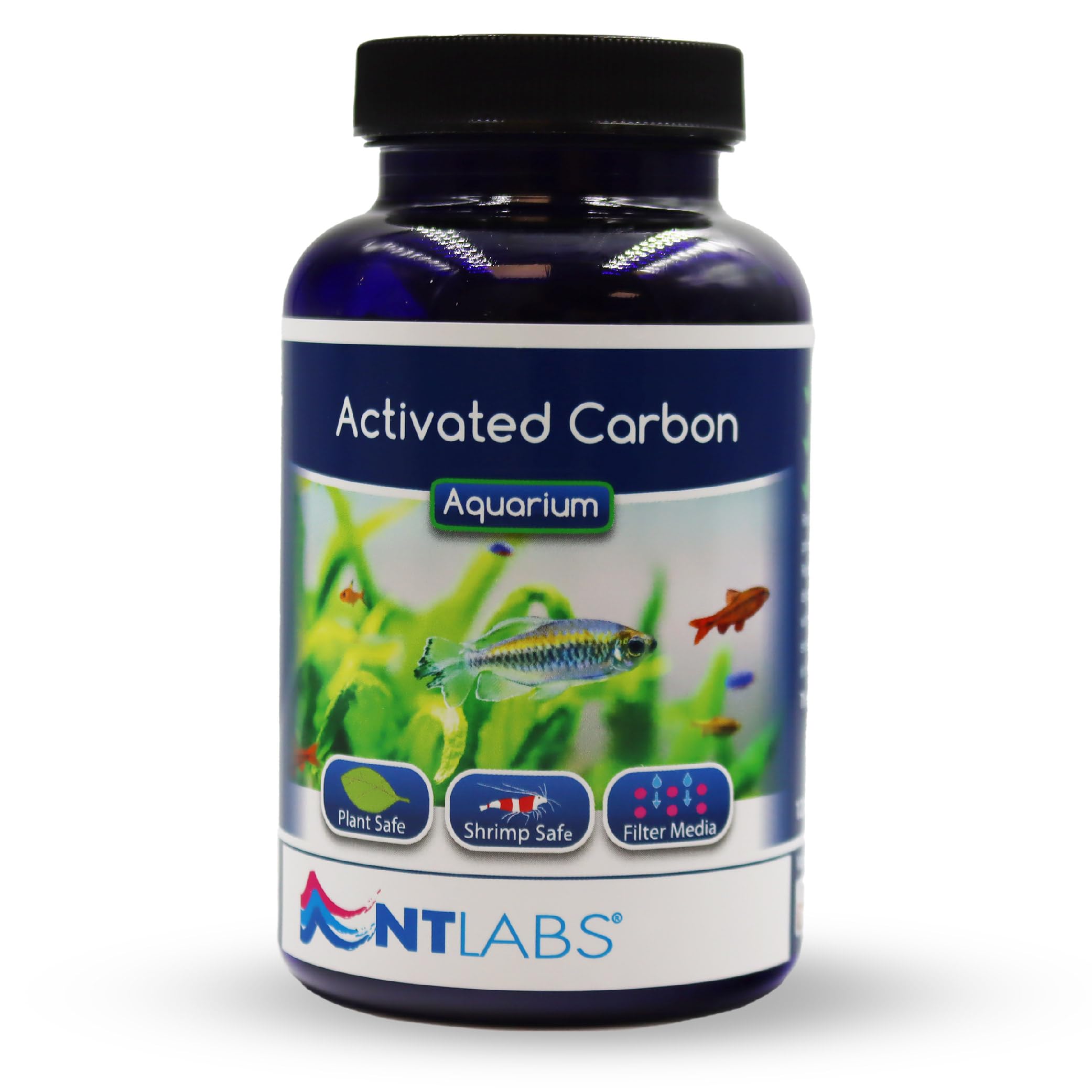 NT Labs Aquarium Activated Carbon, Colour and Toxin Remover, Improves Aquarium Water Quality, Removes Excess Water Treatments, Reduces Aquarium Smells (120g)