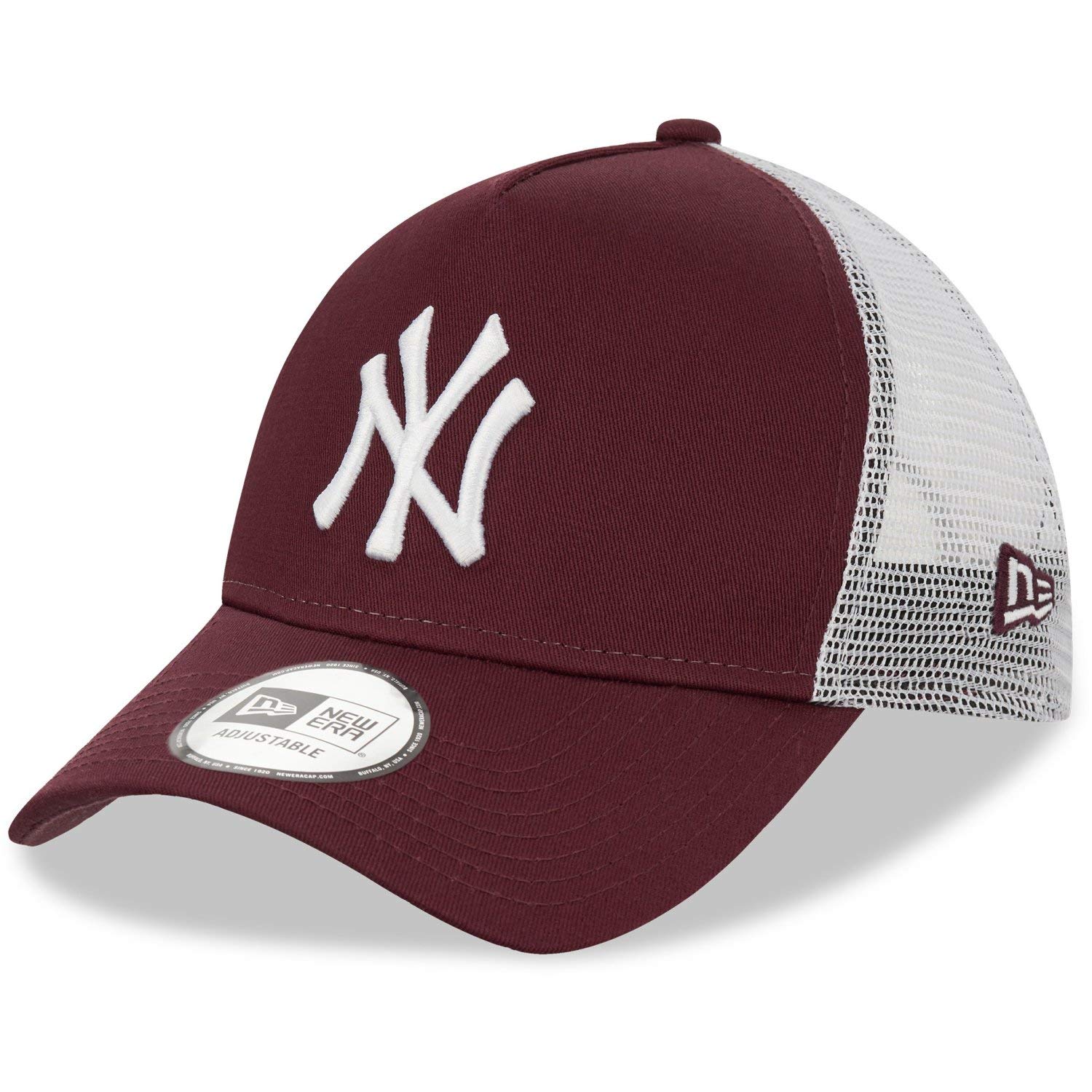 New Era New York Yankees A Frame Adjustable Trucker Cap League Essential