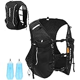 Sportsnew Running Vest for Women Men, Lightweight 10L Hydration Backpack with Waterproof Phone Pocket, Hydration Pack with Water Bladder for Hiking Trail