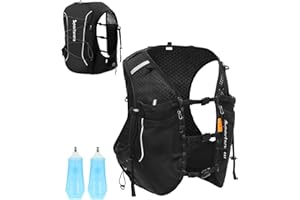 Sportsnew Running Vest for Women Men, Lightweight 10L Hydration Backpack with Waterproof Phone Pocket, Hydration Pack with Water Bladder for Hiking Trail