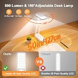 One Fire 6000mAh Rechargeable Desk Lamp 3 Colors Dimmable USB Portable view 7