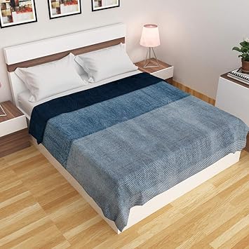 Buy Home Centre Radiant Double Bed Quilt Blanket Blue Online At