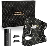 Red Light Therapy for Face, Red Light Therapy Mask, Rechargeable LED Light Therapy Mask with Controller &amp; Timer, Portable LED Face Mask Light Therapy