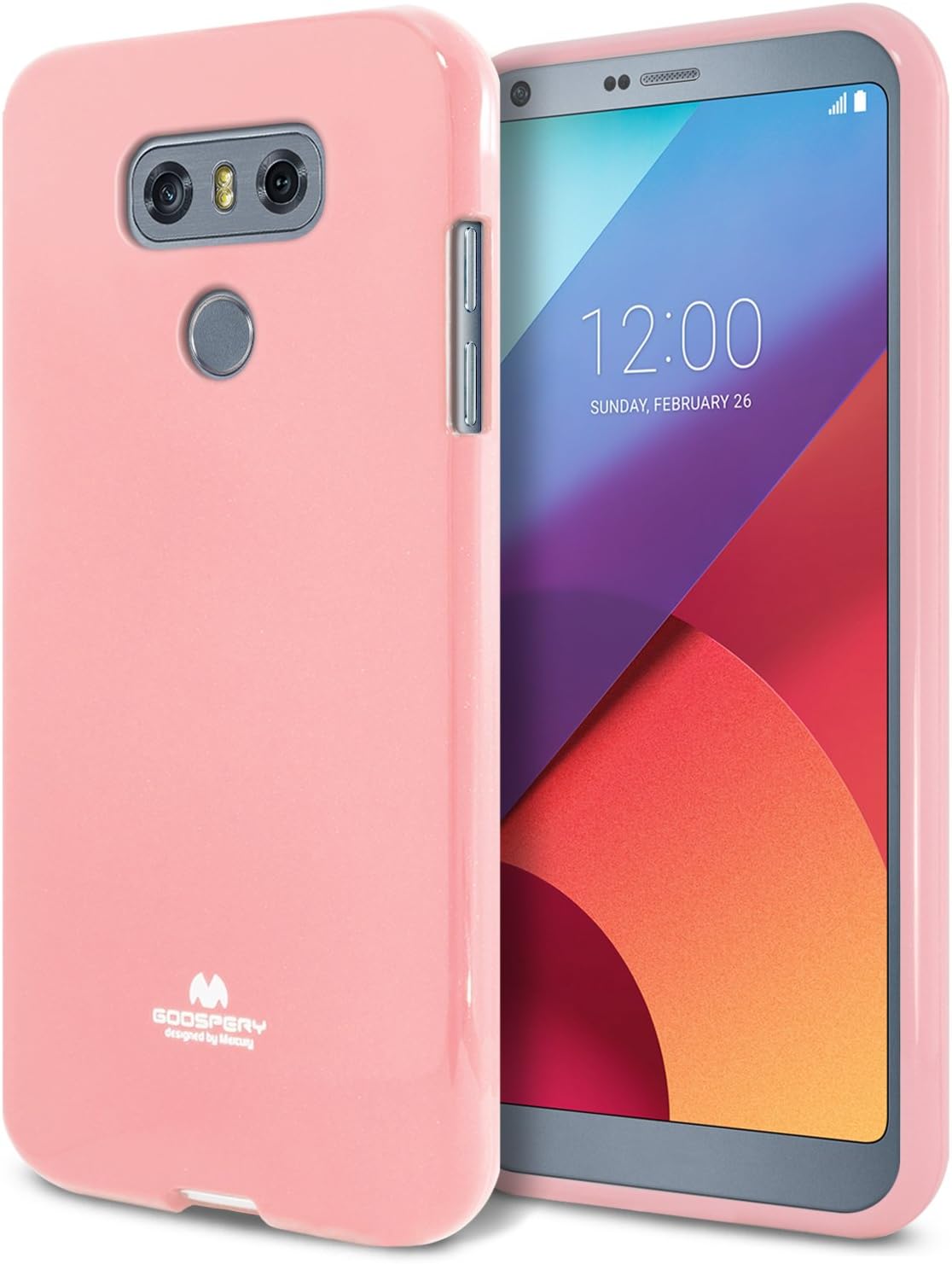Goospery Pearl Jelly for LG G6 Case (2017) Slim Thin Rubber Case (Pink) LGG6-JEL-PNK
