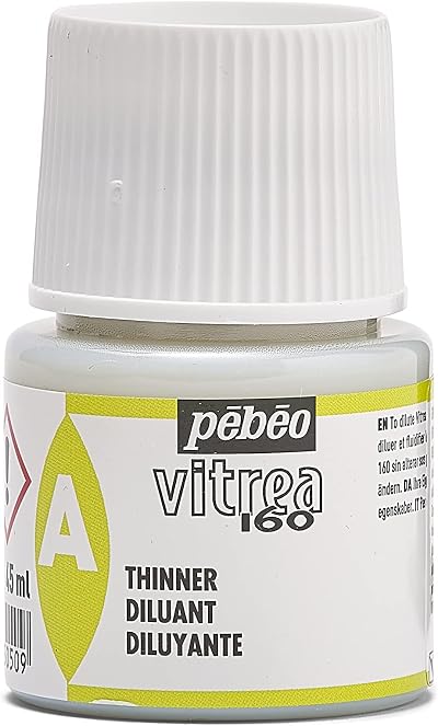 PEBEO Vitrea 160 Thinner 45ml - Transparent Glass Paint Diluent
