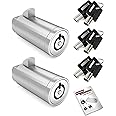 Naissian Universal Vending Machine Lock with Keys Aliked,Tubular Cylinder Lock Compatible for Pepsi,Coke Machine, Snack Machine Coffee Maker, 32MM，Pack of 2, 6 Keys Aliked