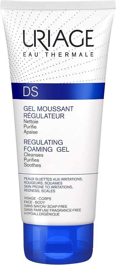 Uriage DS Regulating Foaming Gel 150ml - Cleanses Purifies Soothes Irritations