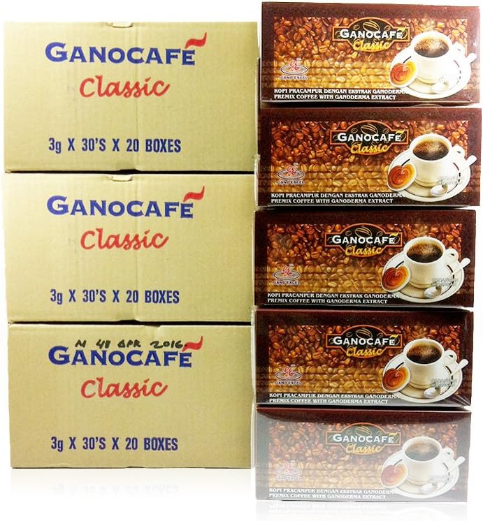 60 BOXES Gano Excel Café Classic Black Coffee + FREE 1 SACHET Organo Gold Black Coffee + FREE USA EXPRESS SHIPPING 3 DAYS (BONUS FREE GIFT IVY Key Ring or IVY FaceWash Sachet or IVY Pocket Tissue)