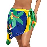 Watermelon Women Swimsuit Cover Ups Beach Bikini Wrap Sarong Bathing Suit Short Skirt For Swimwear