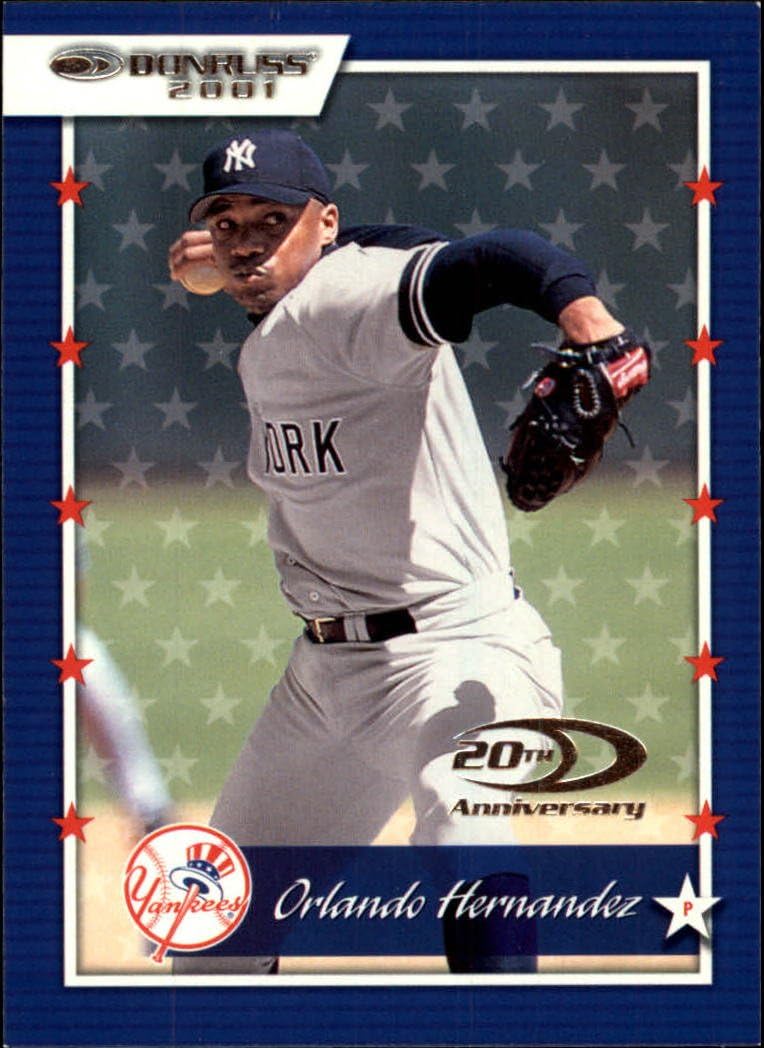 2001 Donruss Baseball Card 100 Orlando Hernandez Collectibles & Fine Art
