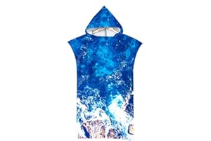 LOMTRATS Quick Dry Surf Poncho Changing Towel Robe Hoodie for Adults Men Women,Swimming Beach Surfing Diving Home Hot Springs Bathing（Adult-L）