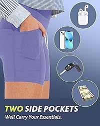 CAMPSNAIL Biker Shorts Women with Pockets