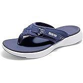 DREAM PAIRS Women's Arch Support Flip Flops Comfortable Thong Sandals