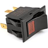 Southbend Range 1179949 Switch,Rocker W/Light,115V