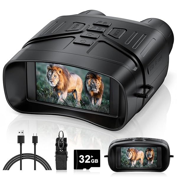 HEXEUM NIGHT VISION GOGGLES, 4K NIGHT VISION BINOCULARS...