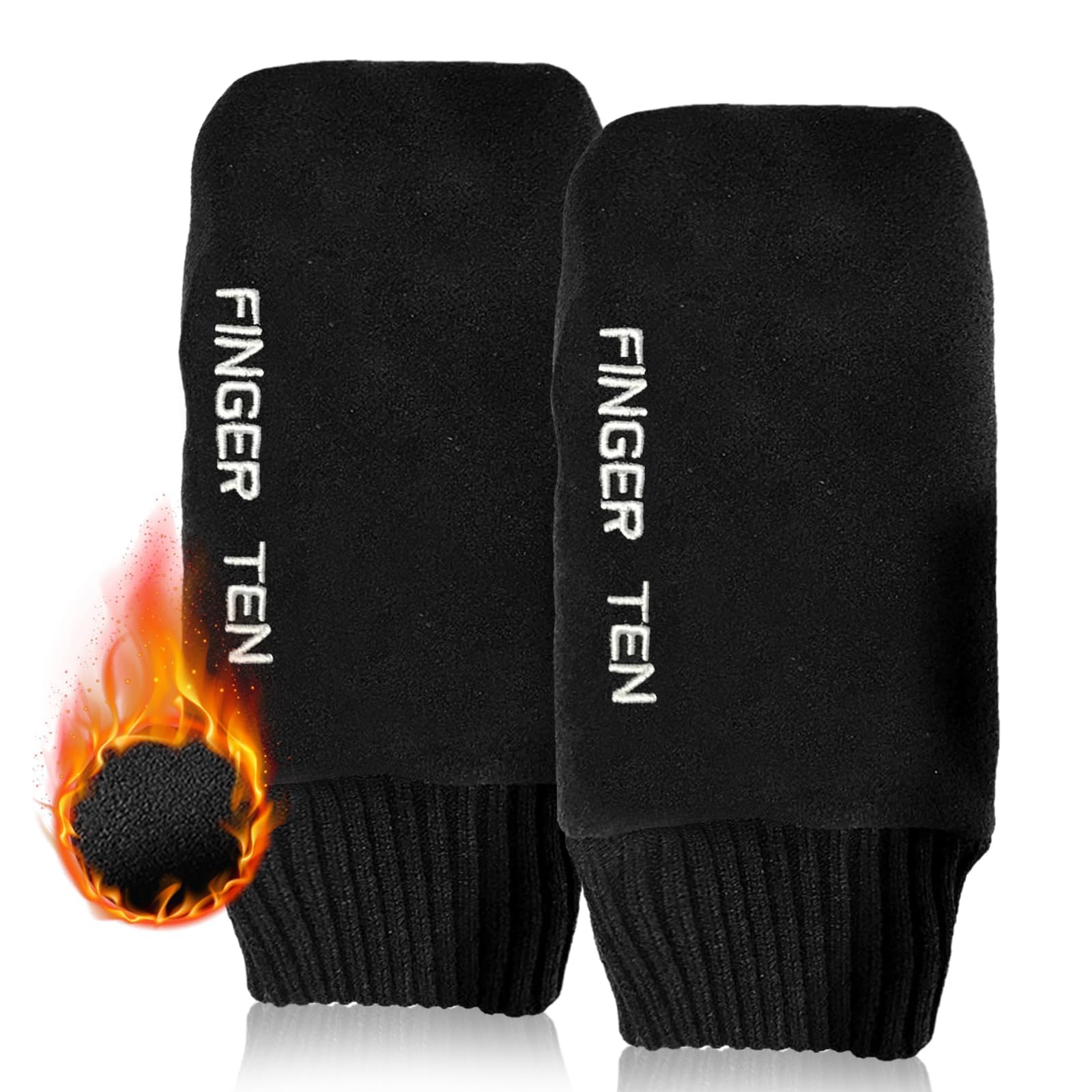 AXKAL Winter Golf Gloves Mens Ladies Mitten Warm Fleece In Pair, Men Women Mitt Glove Durable Pull Up Soft Comfortable Both Hand Hiking Riding Golf Playing (Large)