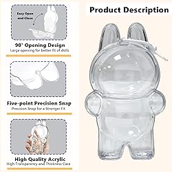 EAVAN 2Pcs Protective Case for LABUBU The Monsters