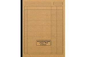 Accounting Ledger Book 2 Column: Large 8.5 x 11 Columnar Pad 2 Columns | Simple All Purpose Blank 2 Column Ledger Book for Ho
