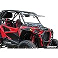 SuperATV Scratch Resistant 1/4" Polycarbonate Flip Windshield for Polaris RZR XP Turbo S (See Fitment), Full, Half, Vented Positions, XR Optic Hard Coating, Pre-Assembled, Easy Install, USA Made!