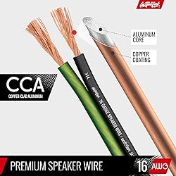 Install Link 16 AWG Gauge Speaker Wire Cable