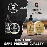 Striking Viking Boar Bristle Beard Brush 4.3 in Brown Anti-Static view 8