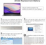 PASUKTER A1322 A1278 Laptop Battery for MacBook Pro 13 Inch 2009-2012 65.7Wh view 7