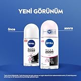 Nivea Invisible Black & White Clear Roll-On Anti-Perspirant Deodorant 50ml Pack view 2
