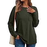 AUTOMET Womens Long Sleeve T Shirts Fall Tops Crewneck Oversized Sweatshirts Winter Cute Clothing Trendy Teacher Outfits