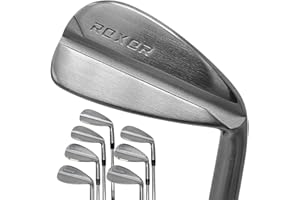 Roxor Golf RXR - Tall +1 Inch - Golf Full Iron Sets for Men - Steel Stiff Shaft - 4,5,6,7,8,9 Pitching Wedge - Right Handed - New Superior Golf Club Iron Set Blades - Longer Length for Taller Golfers