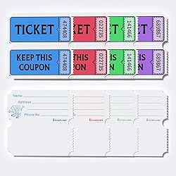 LKXSPLABE Raffle Tickets Double Roll 8000 Tickets