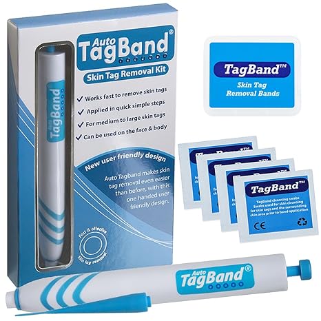 Auto TagBand Skin Tag für mittlere und große Skin Tags.
