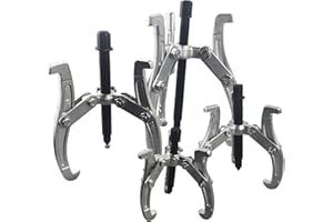 Wisepick 3-Jaw Gear Puller Set 3inch, 4 inch, 6 inch and 8 inch Removal Tool Kit for Slide Gears, Pulley, and Flywheel
