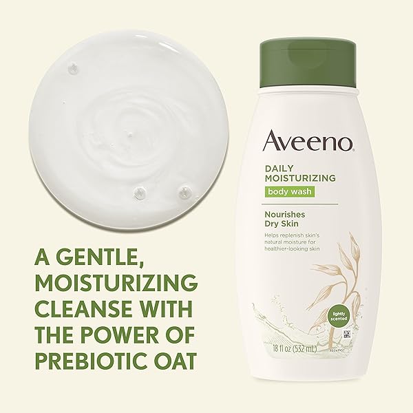 AVEENO DAILY MOISTURIZING BODY WASH, 12 FL OZ