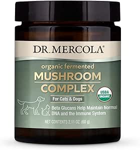 Dr. Mercola Organic Mushroom Complex for Pets, 60g