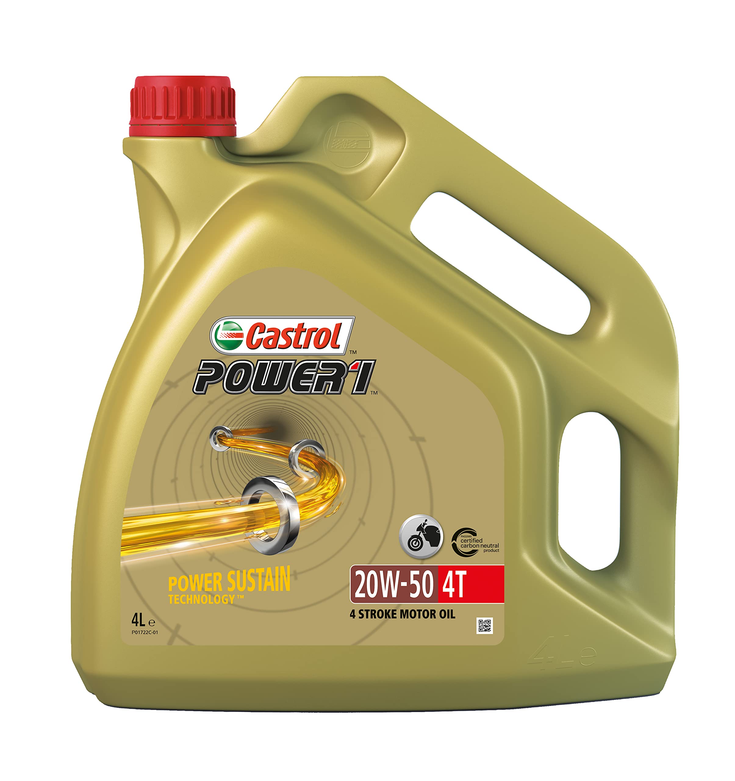 Castrol POWER1 4T 20W-50 Motorcycle Oil 4L