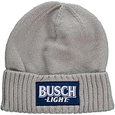 Calhoun Busch Light Word Logo Heavy Ribbed Cuff Beanie Grey