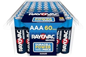 Rayovac AAA Batteries, Triple A Battery Alkaline, 60 Count