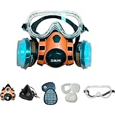 Medium | Anti Gas &amp; Dust Safety Mask for Spray Paint, Welding, Woodworking, Construction &amp; DIY Sanding Work